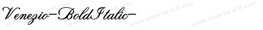 Venezio-BoldItalic字体转换