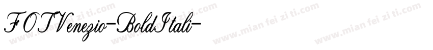 FOTVenezio-BoldItali字体转换