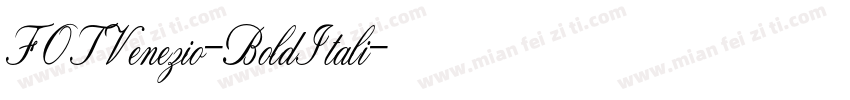 FOTVenezio-BoldItali字体转换