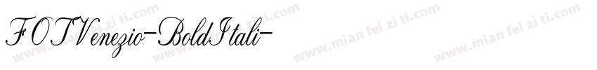 FOTVenezio-BoldItali字体转换