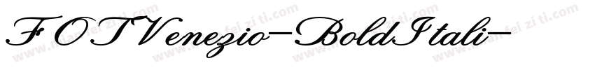 FOTVenezio-BoldItali字体转换