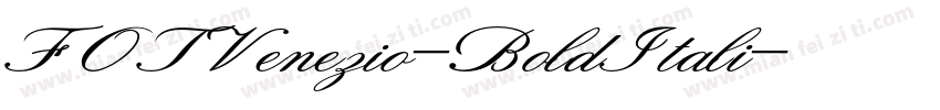 FOTVenezio-BoldItali字体转换