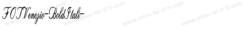 FOTVenezio-BoldItali字体转换