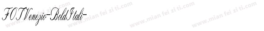 FOTVenezio-BoldItali字体转换