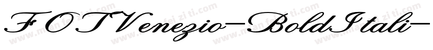 FOTVenezio-BoldItali字体转换