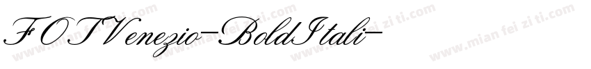 FOTVenezio-BoldItali字体转换