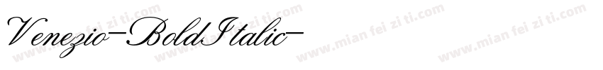 Venezio-BoldItalic字体转换