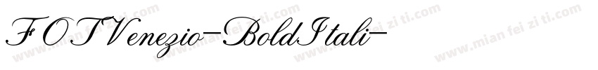 FOTVenezio-BoldItali字体转换