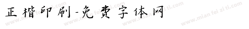 正楷印刷字体转换