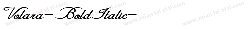 Volara-BoldItalic字体转换