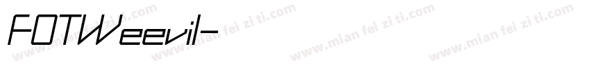 FOTWeevil字体转换