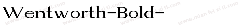 Wentworth-Bold字体转换