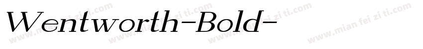 Wentworth-Bold字体转换