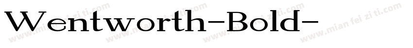 Wentworth-Bold字体转换