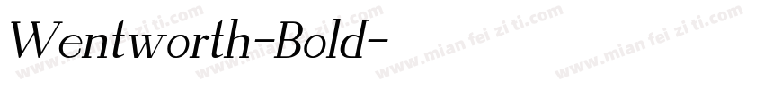 Wentworth-Bold字体转换