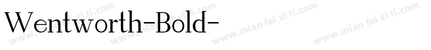 Wentworth-Bold字体转换