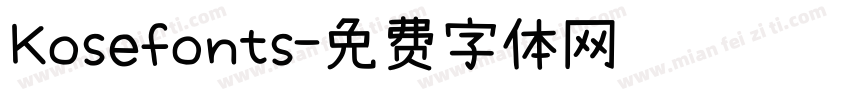 Kosefonts字体转换