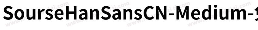 SourseHanSansCN-Medium字体转换