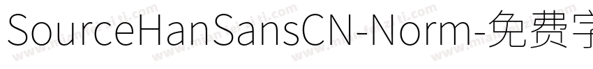 SourceHanSansCN-Norm字体转换