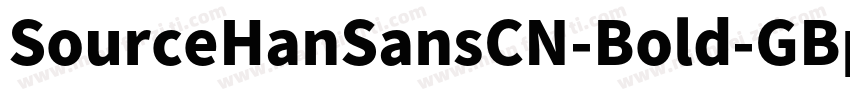 SourceHanSansCN-Bold-GBpc-EUC-H字体转换