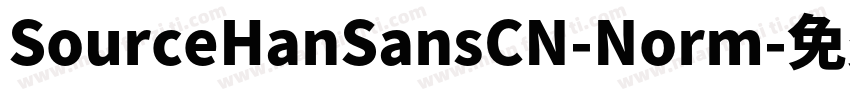 SourceHanSansCN-Norm字体转换