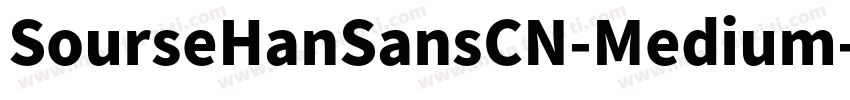 SourseHanSansCN-Medium字体转换
