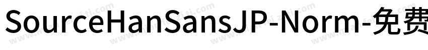 SourceHanSansJP-Norm字体转换