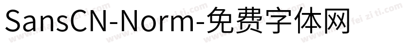 SansCN-Norm字体转换