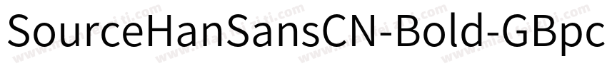 SourceHanSansCN-Bold-GBpc-EUC-H字体转换