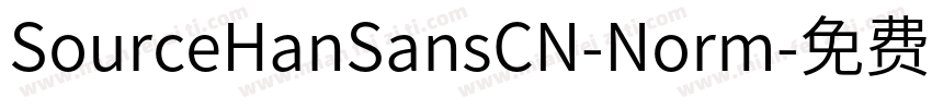 SourceHanSansCN-Norm字体转换