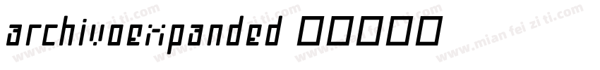 archivoexpanded字体转换