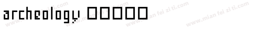 archeology字体转换