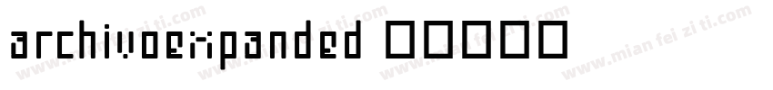archivoexpanded字体转换