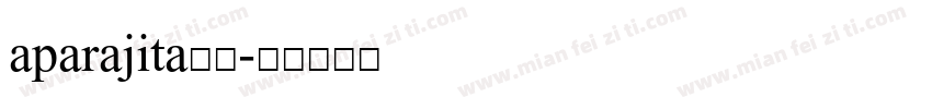 aparajita字体字体转换
