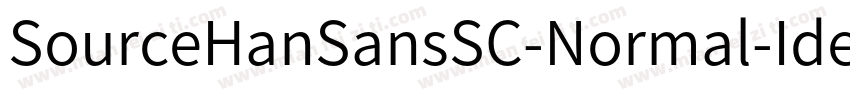 SourceHanSansSC-Normal-Identity-H字体转换