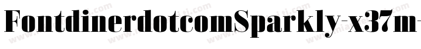 FontdinerdotcomSparkly-x37m字体转换