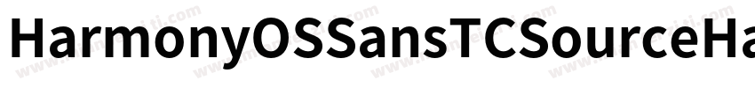 HarmonyOSSansTCSourceHanSansCNSF字体转换