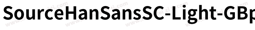 SourceHanSansSC-Light-GBpc-EUC-H字体转换