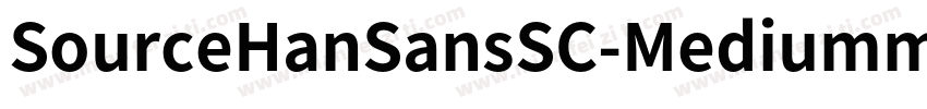 SourceHanSansSC-Mediumm字体转换