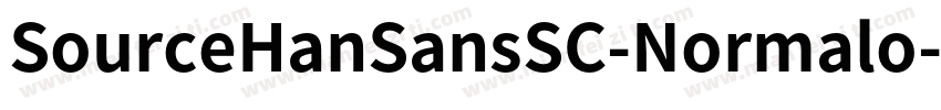SourceHanSansSC-Normalo字体转换