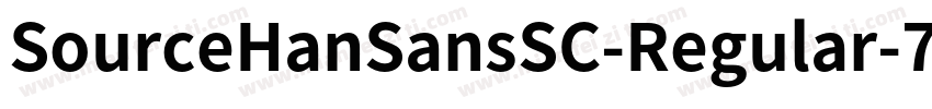 SourceHanSansSC-Regular-7字体转换