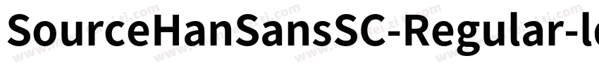 SourceHanSansSC-Regular-ldentit字体转换