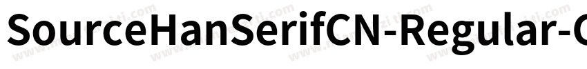 SourceHanSerifCN-Regular-GBpc-EUC-H字体转换