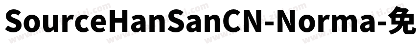 SourceHanSanCN-Norma字体转换