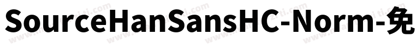 SourceHanSansHC-Norm字体转换