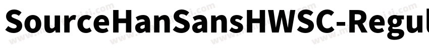 SourceHanSansHWSC-Regular-GBpc-EUC-字体转换