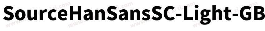 SourceHanSansSC-Light-GBpc-EUC-H字体转换