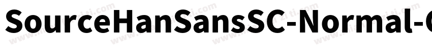 SourceHanSansSC-Normal-GBpc-EUC-H字体转换