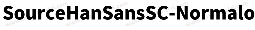 SourceHanSansSC-Normalo字体转换