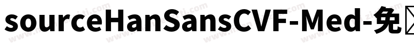 sourceHanSansCVF-Med字体转换